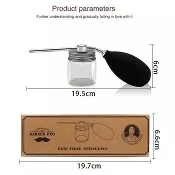 Парикмахерская многоразовая тальк-волоконная пудра, воздуходувка для парикмахерских, тальк для парикмахерской, распылитель для пудры, бутылочка для парикмахерской