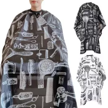 Парикмахерская накидка для салона, винтажная дышащая нелипкая накидка для волос, профессиональная пылезащитная антипригарная накидка для стрижки волос, салон 2pcs