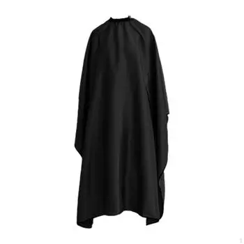 Парикмахерская накидка для стрижки волос, водонепроницаемая для косметического косметолога, окрашивания, мытья black 140cmx160cm