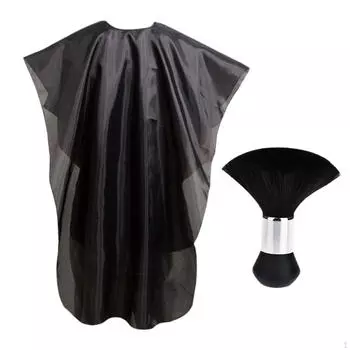 Парикмахерская накидка фартук для стрижки волос водонепроницаемый парикмахерские аксессуары платье салон для Black