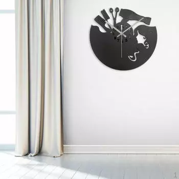 Парикмахерская Настенный Салон Красоты Бесшумный Не Тикающий Легко Читать