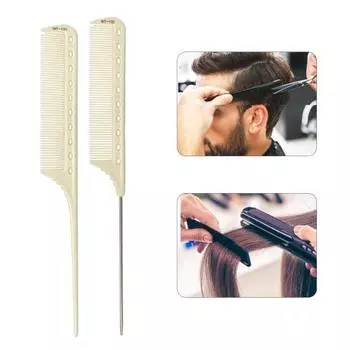 Парикмахерская расческа, антистатическая, нескользящая, удобная, модная, инструмент для дизайна прически, парикмахерская расческа со шкалой для парикмахерской A