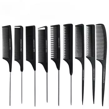 Парикмахерская расческа для укладки волос Pro Barber, аксессуары для стрижки, щетка для распутывания волос, расчески для проборов, аксессуары для волос, щетки для кромок 23.5*2.7cm