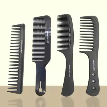 Парикмахерская расческа с широкими зубьями, профессиональный инструмент для укладки, антистатический ручной расческа для распутывания волос, для парикмахерской C