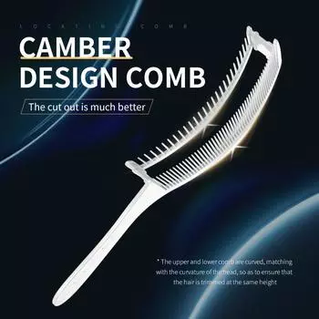 Парикмахерская расческа с выцветанием, новый стиль, профессиональная парикмахерская стрижка волос, изогнутая расческа для позиционирования, термостойкая расческа с плоским верхом, инструменты для волос