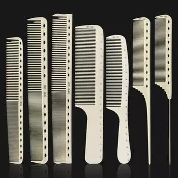 Парикмахерская расческа Высокопрочная устойчивая к высоким температурам портативная высококачественная щетка для ежедневного использования с краской для укладки волос со шкалой для мужчин A