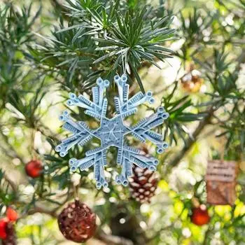 Парикмахерская снежинка, украшение, парикмахерская расческа и ножницы из смолы, снежинка, кулон, парикмахерское украшение для украшения рождественской елки A