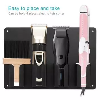 Парикмахерская станция электрическая машинка для стрижки волос держатель парикмахерские инструменты стеллаж для хранения/ чёрный