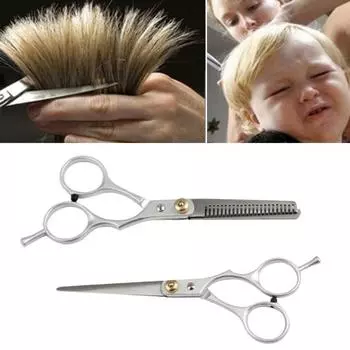 Парикмахерские ножницы для волос с плоскими зубцами из нержавеющей стали, ножницы для стрижки волос, парикмахерские ножницы Teeth