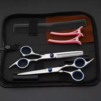 Парикмахерские ножницы, ножницы для волос, серебряные ножницы из нержавеющей стали, 6 дюймов high quality-6inch серебряный