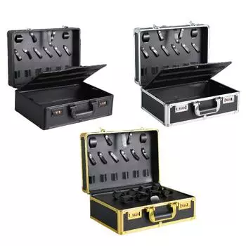 Парикмахерские принадлежности Чемодан с ручкой Удобный парикмахерский кейс для переноски Чемодан для парикмахера Дорожный кейс с кодом