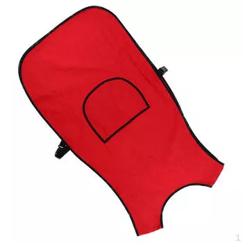 Парикмахерский фартук для стрижки волос, окраска волос для взрослых, водонепроницаемая регулируемая рабочая одежда для парикмахера красный