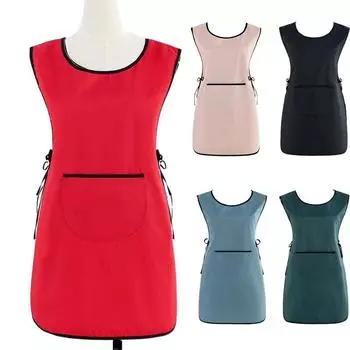 Парикмахерский фартук с защитой от обрастания, большие карманы, фартук для парикмахера, жилет, парикмахерский фартук, халат для мужчин зелёный