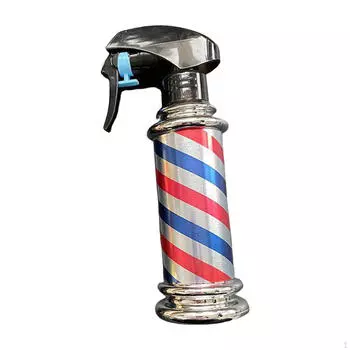 Парикмахерский распылитель на 200 мл в полоску в стиле ретро, простой в использовании, многоразовый, пустой, большой вместительности, для красоты серый