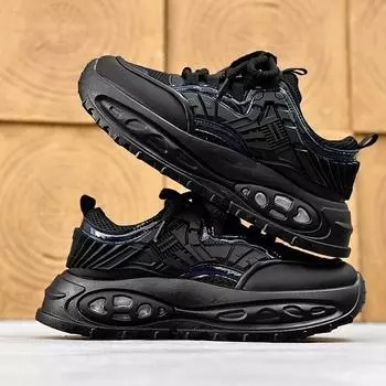 Paris dad shoes мужские туфли девятого поколения 2024 года новые повседневные спортивные туфли с толстой подошвой для весны и осени 39 чёрный