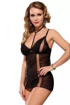 Paris Hollywood сексуальный черный бэбидолл с бретелькой на шее