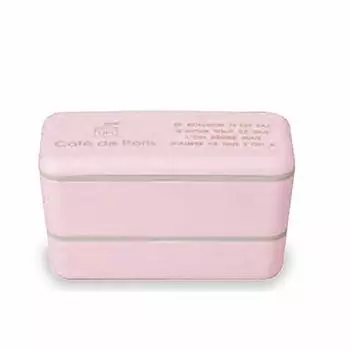 PARIS Long Angle Nest Lunch розовый двухъярусный тип нижний верхний 4677152 ярус/280, ярус/450 мл