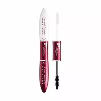 Paris Mascara Double Extension Beauty Tube 01 Black Смывается горячей водой В комплект входит основа под тушь L Oreal чёрный