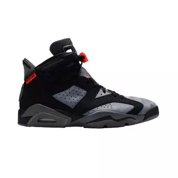Мужские кроссовки Paris Saint-Germain x Air Jordan 6 Retro Iron Grey Infrared-23-Black CK1229-001
