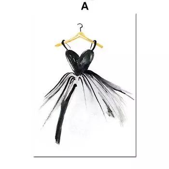 Париж, духи, помада, высокие каблуки, модная девушка, художественная картина на холсте, плакаты на скандинавскую тему и принты, настенные панно, декор для спальни, бара, без рамки 21*30cm