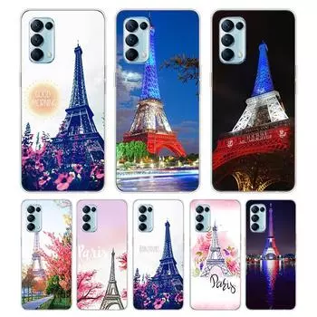 Париж Эйфелева башня для путешествий для OPPO Reno7 SE 6 5 ZF 4G 5G Find X2 X3 Neo Lite Pro Plus прозрачный мягкий чехол для телефона OPPO Find X2 Neo