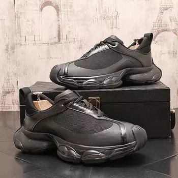 Парижские кроссовки 2025 Новые летние дышащие легкие спортивные туфли на толстой подошве с внутренней высотой, повседневная обувь 39