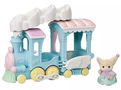Парк развлечений Sylvanian Families Аттракцион Cloud Parade Train Сертификация ST Mark Для детей от 3 лет и старше Игрушечный кукольный домик Sylvanian Families EPOCH [Пушистый