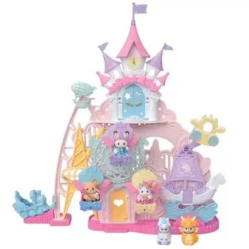 Парк развлечений Sylvanian Families Парк развлечений Yumeiro Сертификация ST Mark 3 года и старше Игрушечный кукольный домик Sylvanian Families EPOCH [Замок