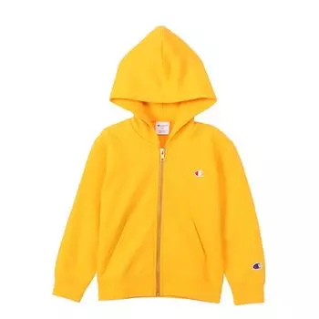 Parka Kids Long Sleeve Cotton COTTON USA One Point Logo Embroidery Zip Hooded Sweatshirt Basic Gold [Champion] 100% CK-Y102 золотой