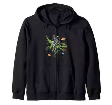 Парка-комбинезон для мальчиков и детей от астронавта динозавра Trex Space Rocker Zip Parka чёрный
