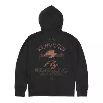 Парка на молнии для волейбольного клуба средней школы Cospa Karasuno, ЧЕРНАЯ, размер L [Официально] Haikyu!! чёрный