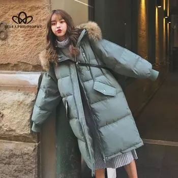 Парка, осенне-зимняя куртка, женская одежда, винтажное корейское пальто, женская пуховая хлопковая куртка, теплые толстые длинные парки большого размера S бежевый