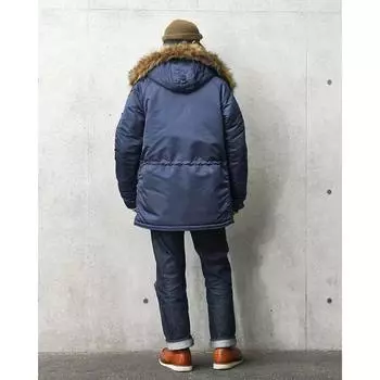 Парка Пальто Мужская зимняя куртка Классическая парка для экстремально холодной погоды Водонепроницаемый съемный искусственный мех вокруг капюшона XL зелёный