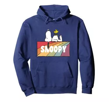 Парка PEANUTS Snoopy and Woodstock Rainbow Block синий