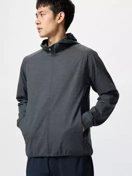 Парка Uniqlo Dry Ex с защитой от ультрафиолета на молнии 08 DARK GRAY/MEN XS