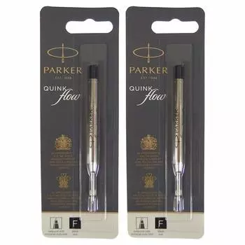 PARKER Ballpoint Pen Refill QUINK FLOW Refill Black Point Set of 2 1950367 S0909400 F/Fine 0.8mm