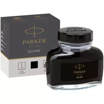 PARKER Bottle Ink Quink Black S1162110 57ml Regular Imported Product