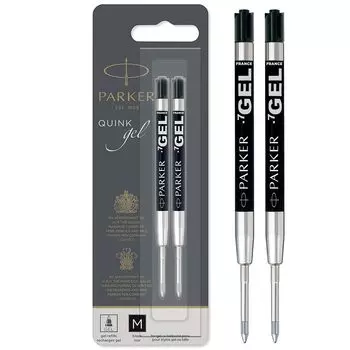 PARKER Gel Pen Refill Black M 2 Pieces 19 50362 чёрный