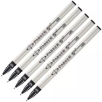 PARKER приобретает сменный черный стержень для использования с ручками 5th technology [Bulk 5] (перо F) (Изобретательность) [S1162712] чёрный