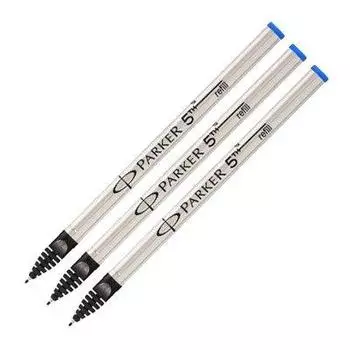 PARKER Refill Refill для ручки 5th Technology Pen, синий, 3 шт. (Изобретательность) (Перо F) [S1162722] синий