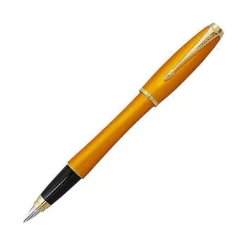 PARKER Urban Premium Fountain Pen F Mandarin Yellow GT 1892652 Genuine Imported Product (Fine Point)