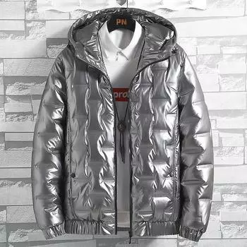 Парки легкие пуховики мужские утепленные пальто утепленные короткие пуховики мужские корейская одежда зимняя акция L