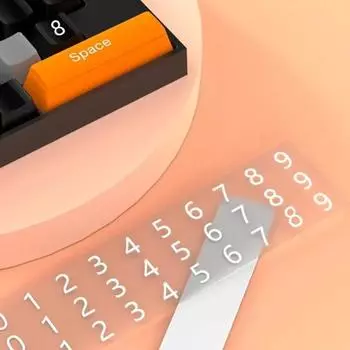 Parking Moving Plate Keyboard Shape License Plate Parking Number Plate Automobile Stop Parking Number Sign Car Accessories