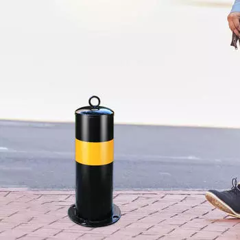 Парковочный столбик для охранного поста на подъездной дороге в желто-черном цвете для контроля дорожного движения 50cmx11.4cm