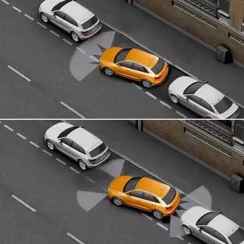 Парктроник с функцией помощи при движении задним ходом 4/6/8, датчик парковки спереди и сзади, радар для дальнего и ближнего света, ультразвуковая система оповещения о слепых зонах 4 sensors чёрный