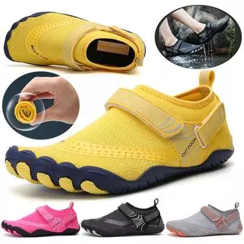 Парная быстросохнущая обувь для воды, пляжная обувь для воды, женская обувь для плавания, дайвинга, мужская уличная обувь для рыбалки, болотная обувь 28-48 # 47 чёрный