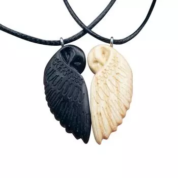 Парная деревянная подвеска в виде совы, подвеска из смолы на День святого Валентина, маленькие украшения One Size