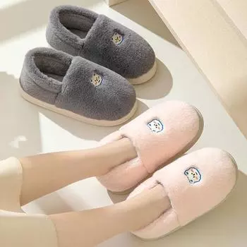 Парная хлопковая обувь, зимняя новая стильная верхняя одежда, сумка с флисовой подкладкой, теплые домашние тапочки 36 белый