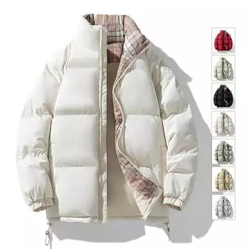 Парная хлопковая одежда для мужчин и женщин, модная брендовая хлопковая одежда, одежда из графенового хлеба, свободная короткая куртка с воротником-стойкой для мужчин S