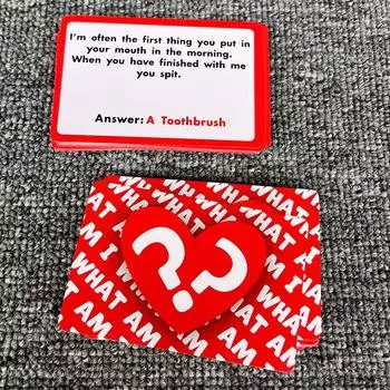 Парная карточная игра «Что я?» 54 карты для вечеринок для взрослых, игра для выпивки, издание «Любовь», захватывающая настольная игра «Правда, действие»